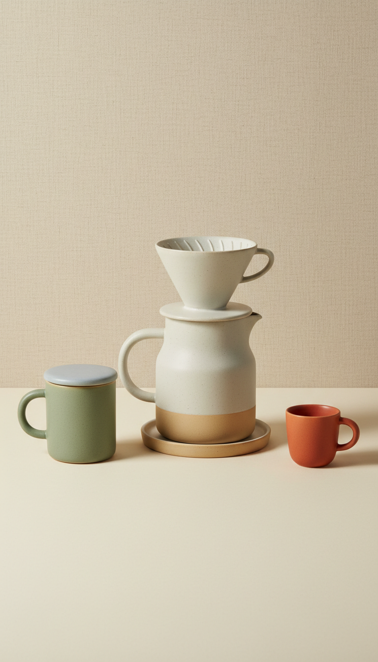 ceramic pour-over coffee carafe set