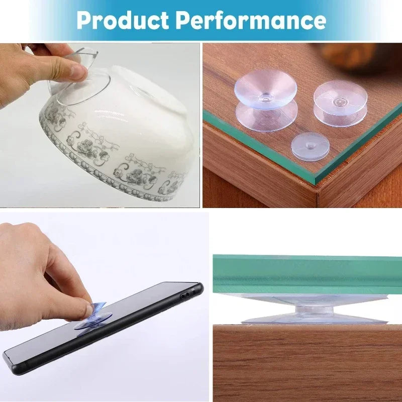 1/30pcs Double Sided Suction Cups Transparent Non-slip Sucker Pad For Glass Table Spacers Household Kicthen Bathroom Accessories