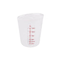 1Pcs Transparent Silicone Measuring Cup DIY Gypsum Plaster 125/250/500ml Epoxy Resin Glue Mixing Cup Heat Resistant with Scale